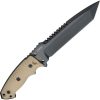 Hogue EX F01 Fixed Blade Tanto 7" A2 Steel Flat Dark Earth G10