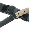 Hogue EX F01 Fixed Blade Tanto 7" A2 Steel Flat Dark Earth G10