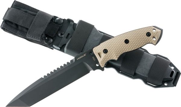 Hogue EX F01 Fixed Blade Tanto 7" A2 Steel Flat Dark Earth G10