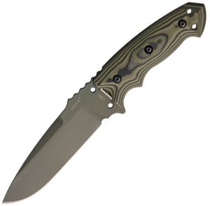 Hogue EX-F01 Fixed Blade Drop Point Green - 4.6 inch
