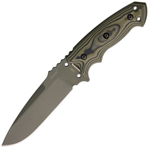 Hogue EX-F01 Fixed Blade Drop Point Green - 4.6 inch