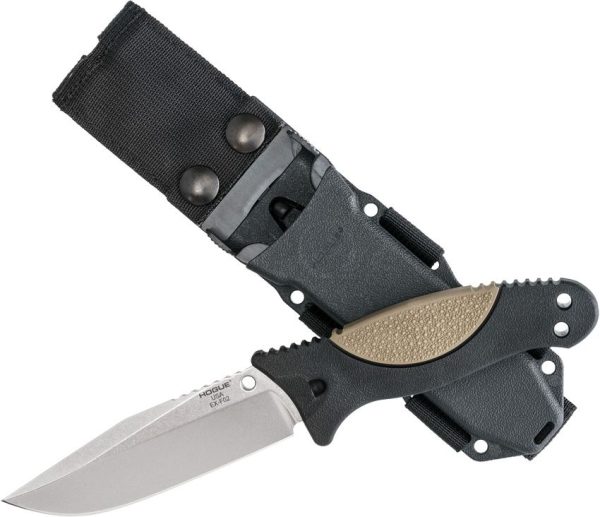 Hogue EX-F02 Fixed Blade Clip Point - Tan 154CM