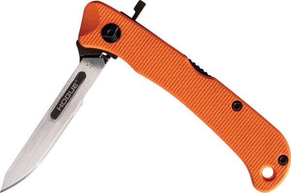 Hogue Expel Scalpel Lockback Knife - Orange G10