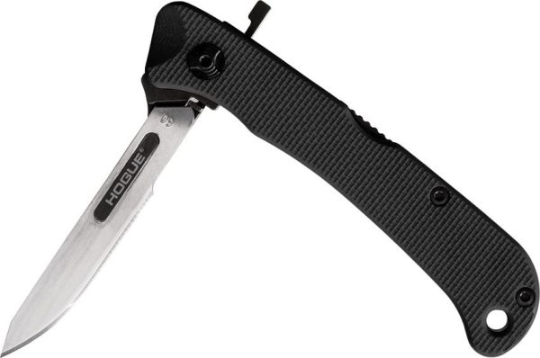 Hogue Expel Scalpel Lockback Knife - Black G10