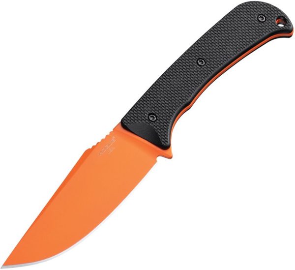Hogue Extrak XL Fixed Blade CPM-M4 Orange Cerakote Black G10