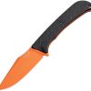 Hogue Extrak Fixed Blade CPM-M4 Orange G10 Knife USA Made