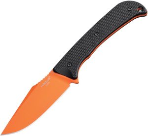 Hogue Extrak Fixed Blade CPM-M4 Orange G10 Knife USA Made