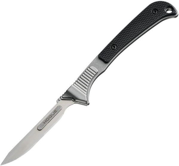 Hogue Expel Scalpel Fixed Blade - Black G10 440C