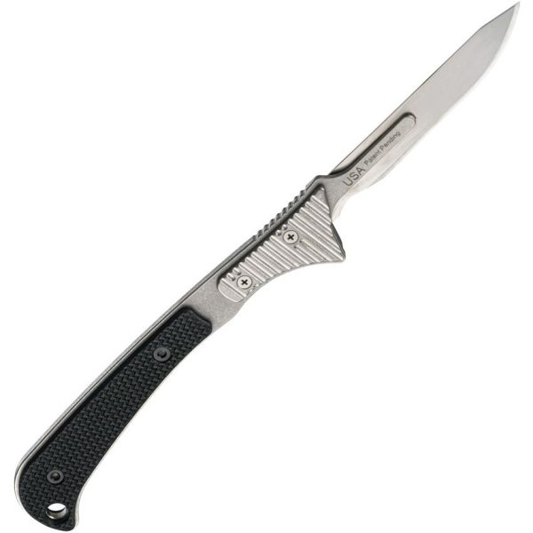 Hogue Expel Scalpel Fixed Blade - Black G10 440C