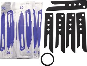 HO35880.jpg Hogue Blade Guard 5 Pack Black Scalpel Blade Protector
