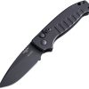 Hogue Auto Ballista I Button Lock Drop Point Black