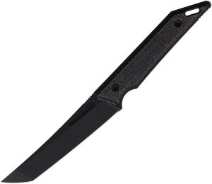 Hoback Knives Goliath Fixed Black Canvas Micarta
