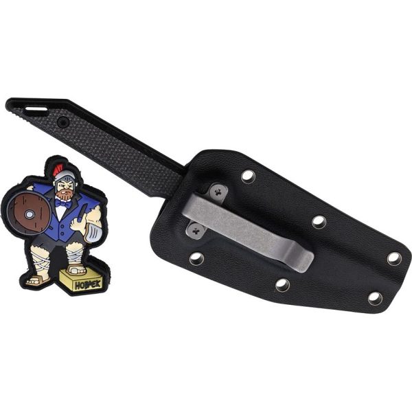 Hoback Knives Goliath Fixed Black Canvas Micarta