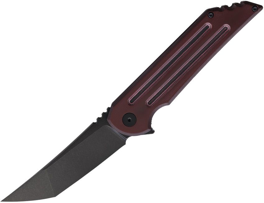 Hoback Knives Kwaiback Framelock 3.75" Black DLC M390 Tanto