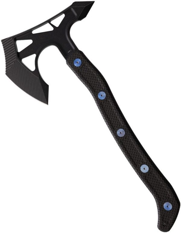 Hoback Knives PS2 Axe DLC Blue Titanium Accents