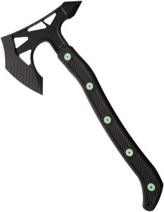 Hoback Knives PS2 Axe DLC Green Titanium Accents