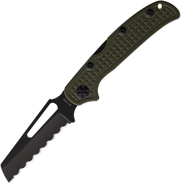 HPA Jungle Operator Lockback - OD Green G10 Serrated