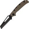 HPA Dessert Trooper Lockback - Tan G10 Serrated
