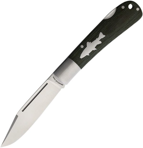 HPA SWS Salmon Lockback - Green Micarta