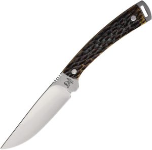 Hen & Rooster Small Hunter 440 Stainless Fixed Blade Green Bone