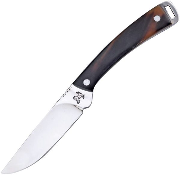 Hen & Rooster Small Hunter Fixed Blade 440 Stainless Ox Horn