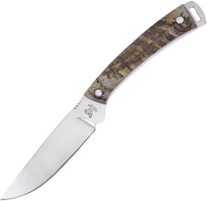 Hen & Rooster Small Hunter Fixed Blade 440 Stainless Ram's Horn