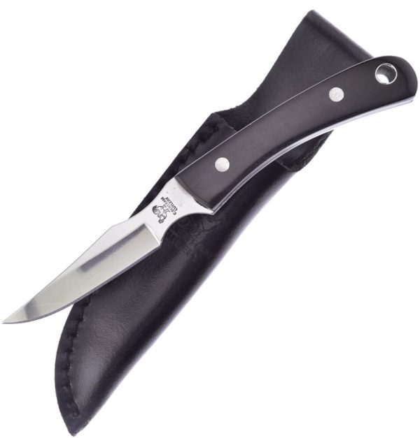 Hen & Rooster Fixed Blade Buffalo Horn 3" Satin Stainless