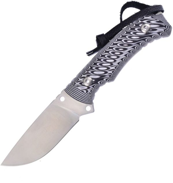 Hen & Rooster Fixed Blade Knife 4.5" Satin Stainless G10