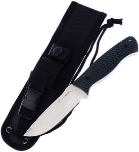 Hen & Rooster Fixed Blade Green G10 Handle 420 Stainless Knife