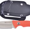 Hen & Rooster Fixed Blade 3.5" Orange G10 Full Tang Knife