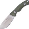Hen & Rooster Fixed Blade Green G10 3" Stainless Steel Knife