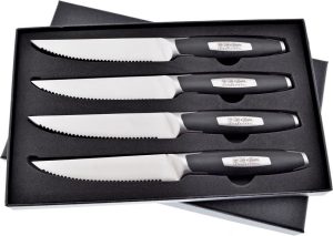 Hen & Rooster Int Steak Knife Set - Serrated Stainless