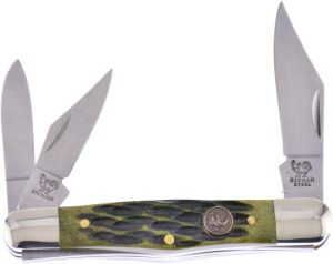 Hen & Rooster Int Whittler Antique Green Bone Multi