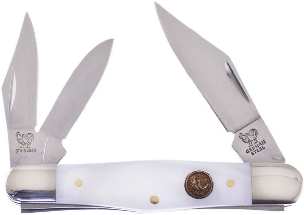 Hen & Rooster Whittler Mother of Pearl Folding Knife 1.4116