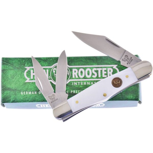 Hen & Rooster Whittler Mother of Pearl Folding Knife 1.4116