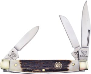 Hen & Rooster Stockman Deer Stag Folding Knife 1.4116