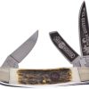 Hen & Rooster Sowbelly Stockman Quarter Folding Knife Deer Stag