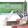 Hen & Rooster Sowbelly Stockman Quarter Folding Knife Deer Stag