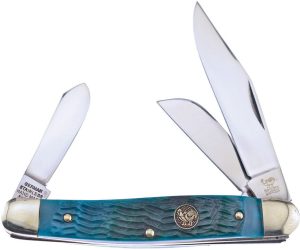 Hen & Rooster Stockman Green Bone Folding Knife 1.4116 Steel