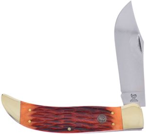 Hen & Rooster Large Folder Driftwood Bone Folding Knife 7"