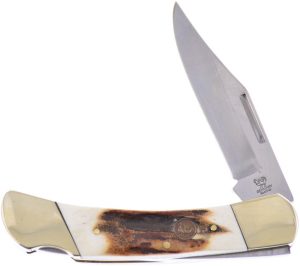 Hen & Rooster Lockback Deer Stag Folding Knife 1.4116 Steel