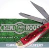 Hen & Rooster Peanut Red Pick Bone Folding Knife 1.4116 Stainless