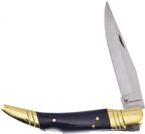 Hen & Rooster Lockback Buffalo Horn Folding Knife 1.4116 Stainless