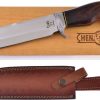 Hen & Rooster Bowie Rosewood 8.5" Fixed Blade Knife Damascus