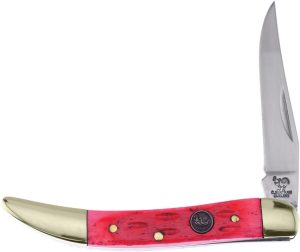 Hen & Rooster Toothpick Red Pick Bone Folding Knife