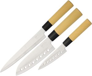 Hen & Rooster 3-Piece Kitchen Knife Set Stainless