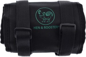 Hen & Rooster Knife Roll 12 Slot Black Nylon