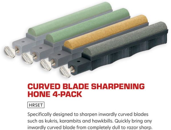 Lansky HRSET Curved Blade Hone 4-Stone Set