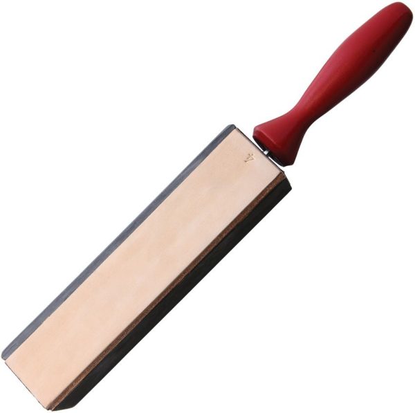 Herold Solingen Razor Strop 4 Sided Red Wood Handle Germany