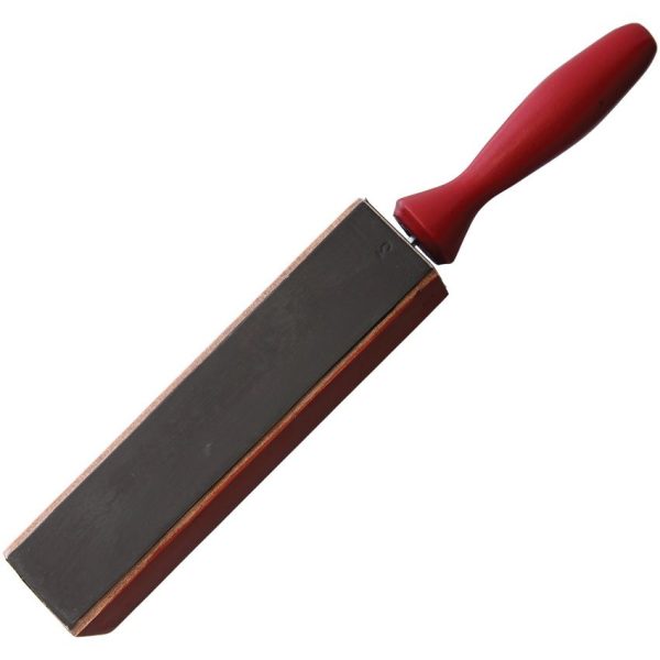 Herold Solingen Razor Strop 4 Sided Red Wood Handle Germany